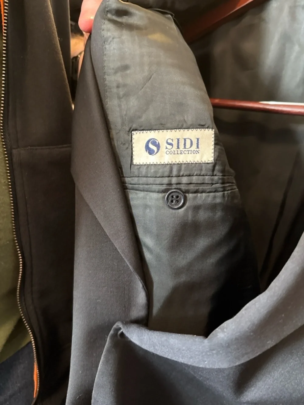 Italian Sidi Collection Blazer Loro Piana Super 120’s Wool 52R Charcoal Blac